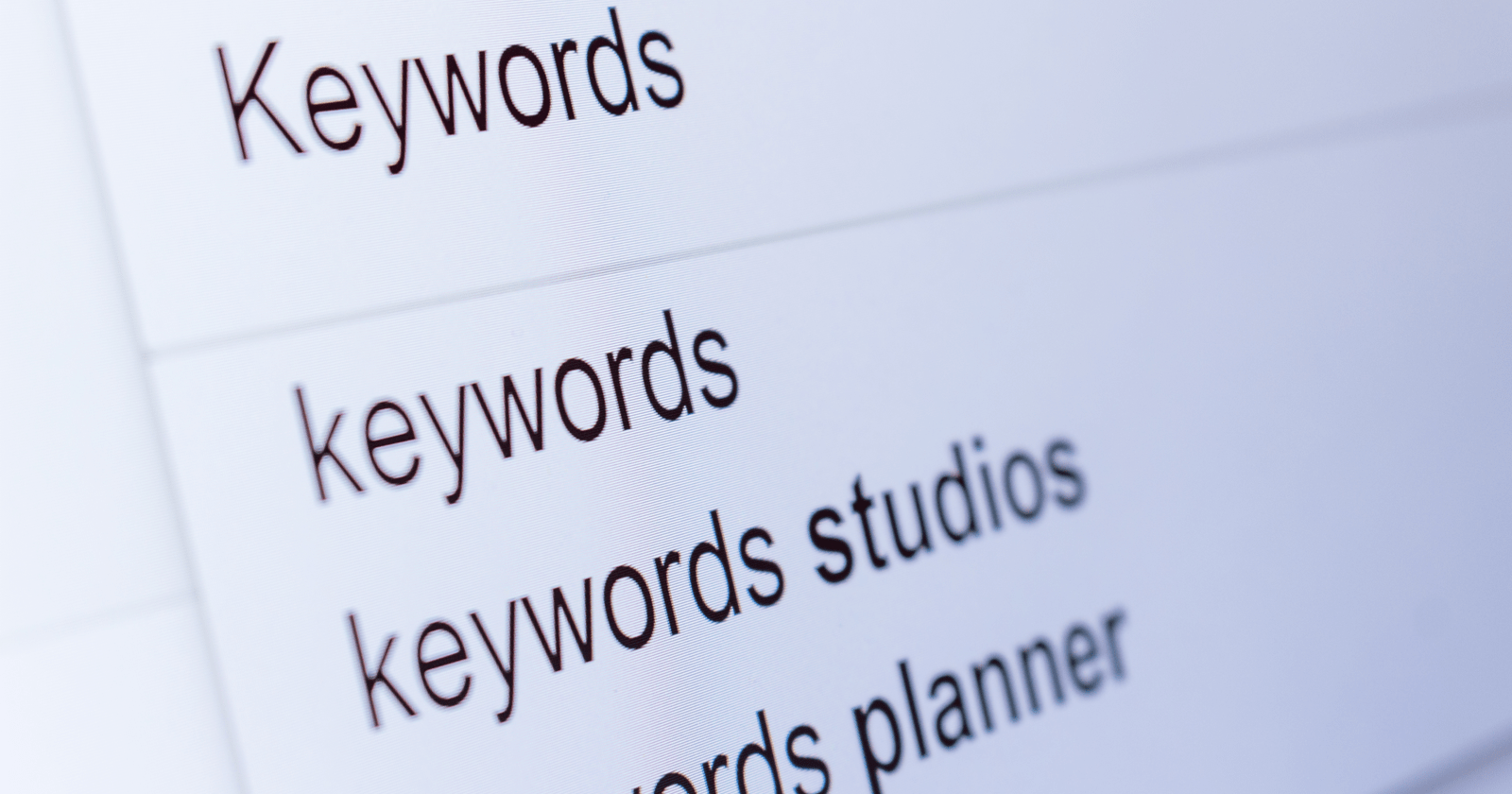 keyword planner in seo